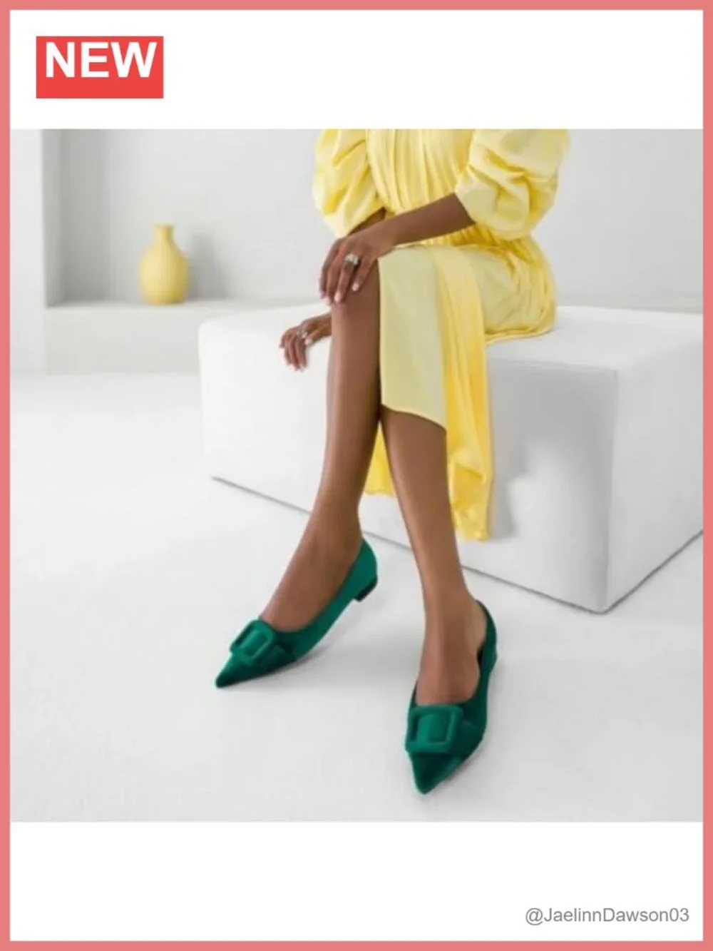 C.Paravano Velvet Pointed Toe Flats, Lambskin Leather Lining, Memory Padded